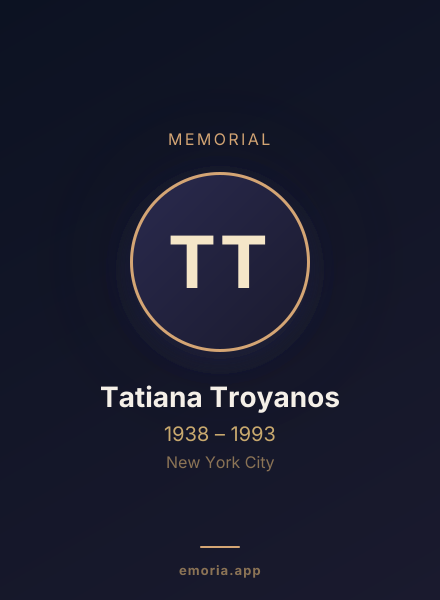 Memorial portrait of Tatiana Troyanos