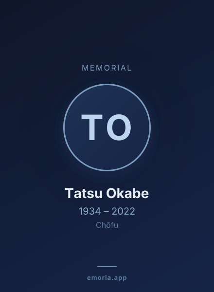 Memorial portrait of Tatsu Okabe