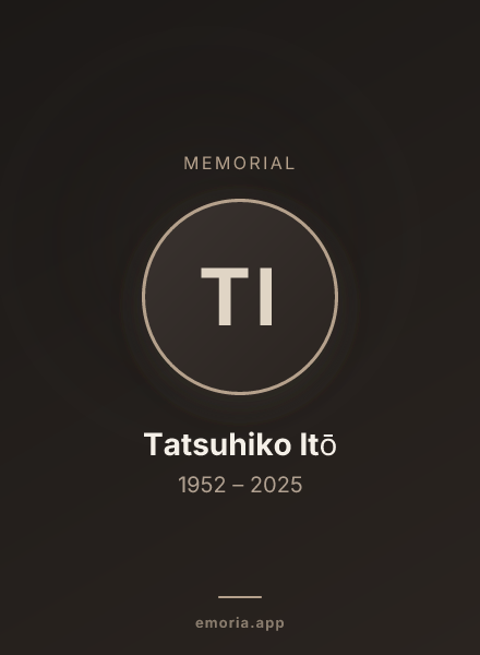 Memorial portrait of Tatsuhiko Itō