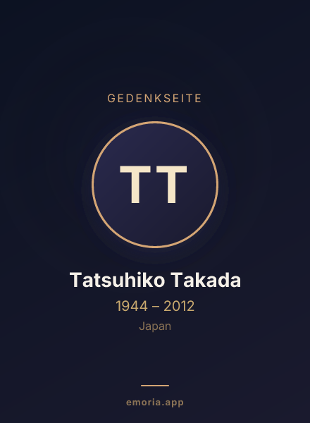 Gedenkportrait von Tatsuhiko Takada