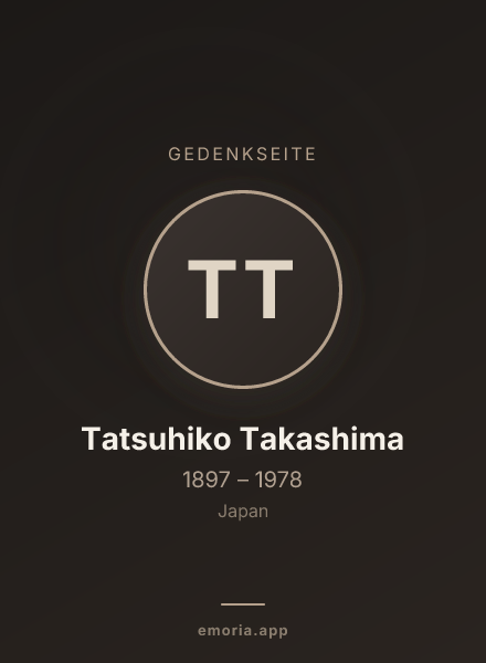 Gedenkportrait von Tatsuhiko Takashima