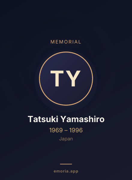 Memorial portrait of Tatsuki Yamashiro