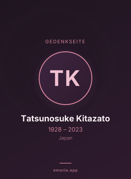 Gedenkportrait von Tatsunosuke Kitazato