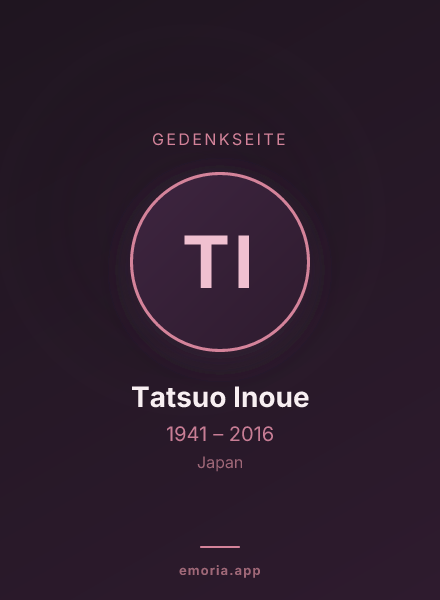 Gedenkportrait von Tatsuo Inoue