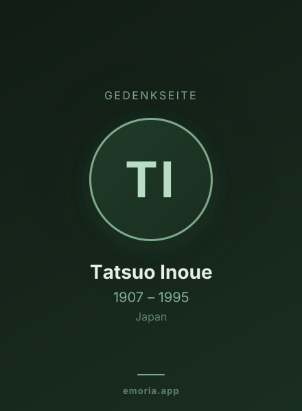 Gedenkportrait von Tatsuo Inoue