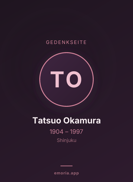 Gedenkportrait von Tatsuo Okamura
