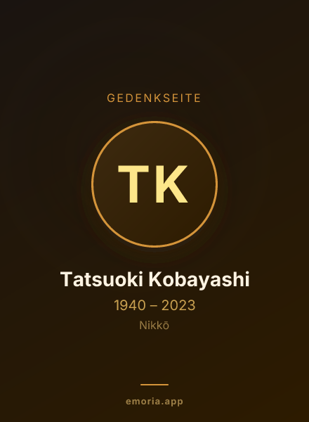 Gedenkportrait von Tatsuoki Kobayashi