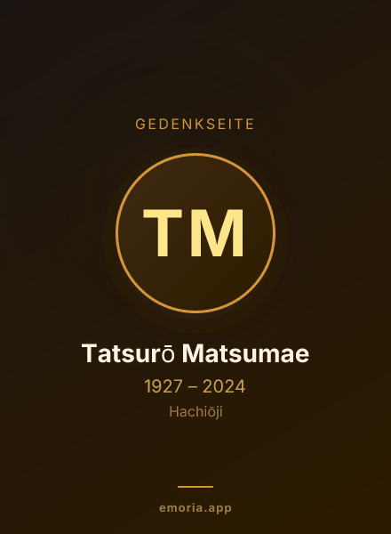 Gedenkportrait von Tatsurō Matsumae