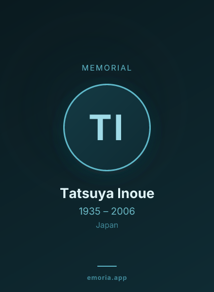 Memorial portrait of Tatsuya Inoue
