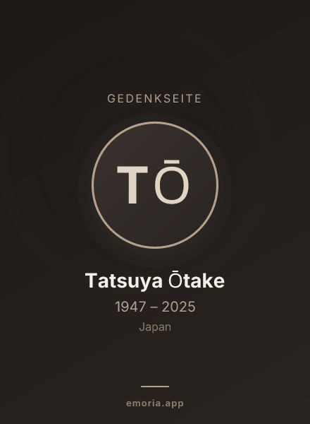 Gedenkportrait von Tatsuya Ōtake