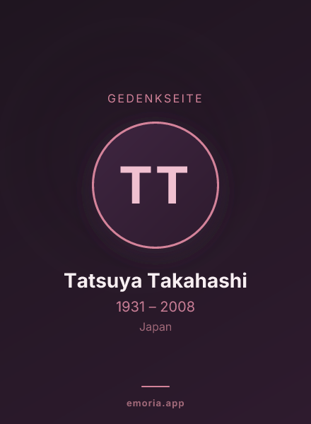 Gedenkportrait von Tatsuya Takahashi