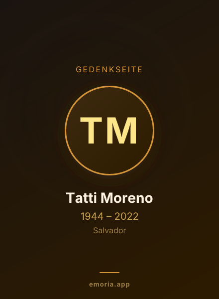 Gedenkportrait von Tatti Moreno