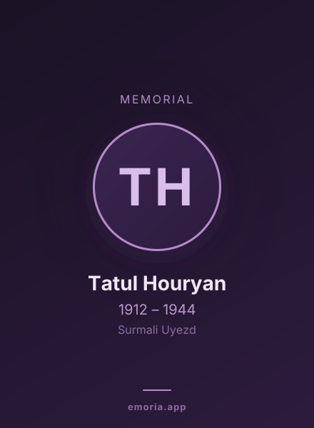Memorial portrait of Tatul Houryan