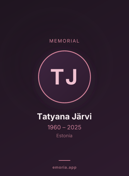 Memorial portrait of Tatyana Järvi
