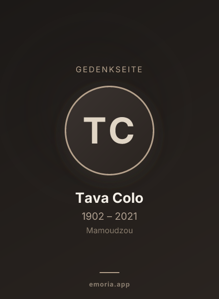 Gedenkportrait von Tava Colo