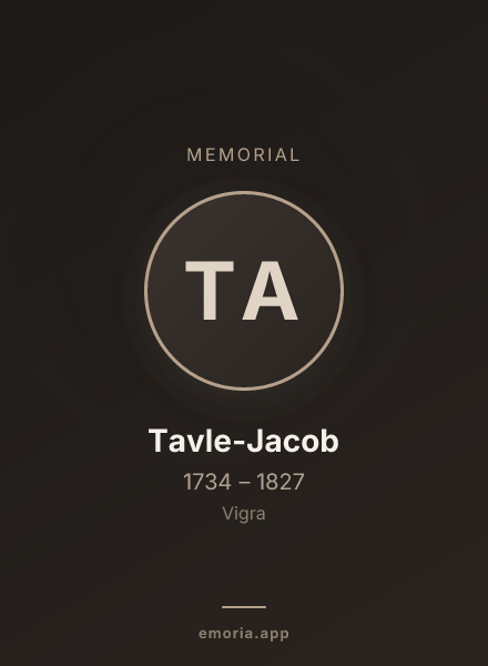 Memorial portrait of Tavle-Jacob