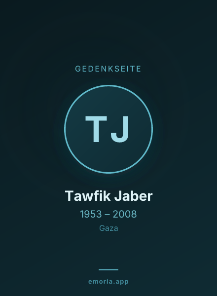 Gedenkportrait von Tawfik Jaber