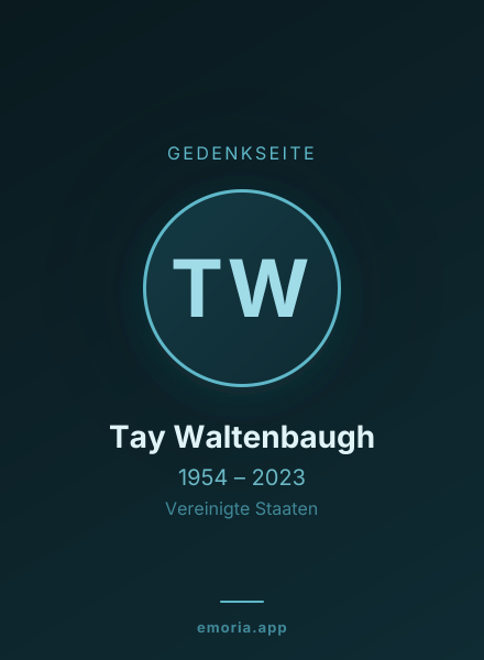 Gedenkportrait von Tay Waltenbaugh