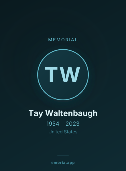 Memorial portrait of Tay Waltenbaugh