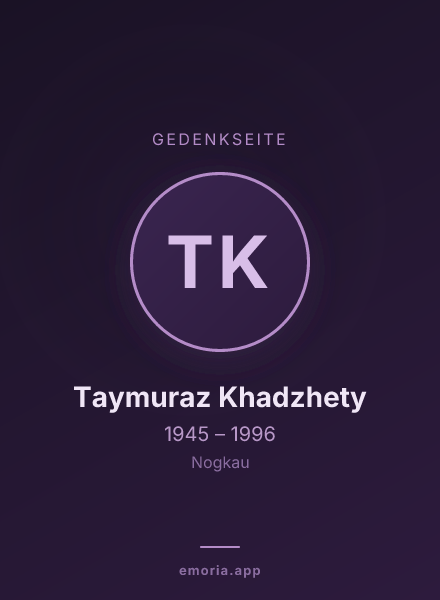 Gedenkportrait von Taymuraz Khadzhety