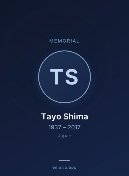 Memorial portrait of Tayo Shima
