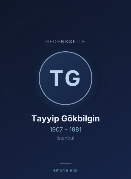 Gedenkportrait von Tayyip Gökbilgin