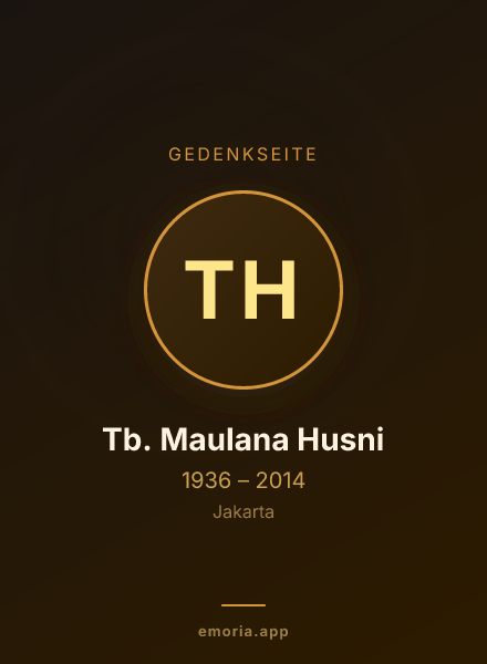 Gedenkportrait von Tb. Maulana Husni