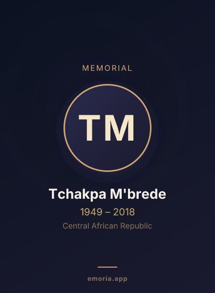 Memorial portrait of Tchakpa M'brede