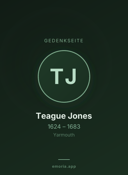 Gedenkportrait von Teague Jones