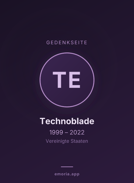 Gedenkportrait von Technoblade