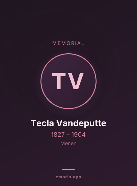 Memorial portrait of Tecla Vandeputte