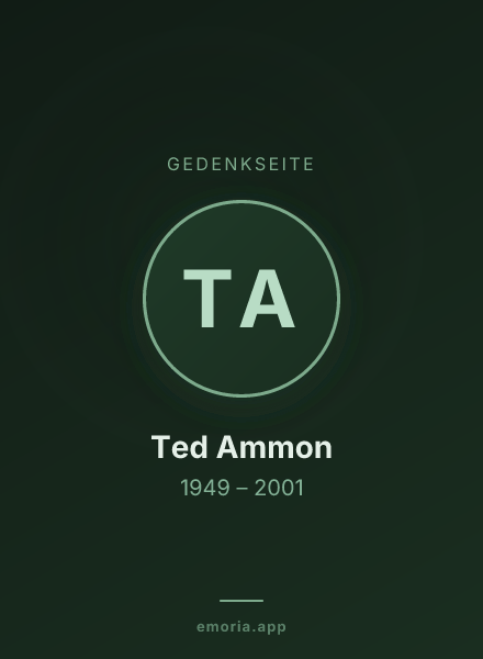 Gedenkportrait von Ted Ammon
