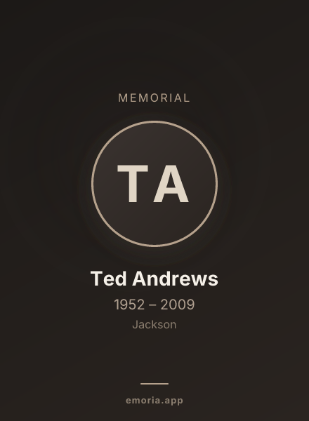 Memorial portrait of Ted Andrews