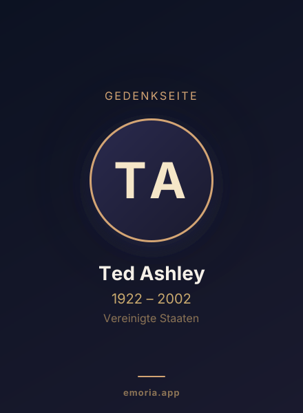 Gedenkportrait von Ted Ashley
