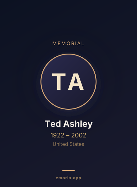 Memorial portrait of Ted Ashley