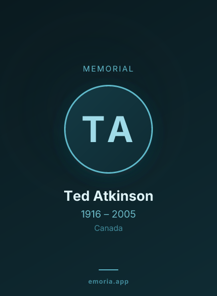 Memorial portrait of Ted Atkinson