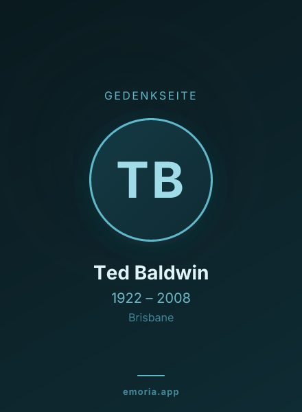 Gedenkportrait von Ted Baldwin