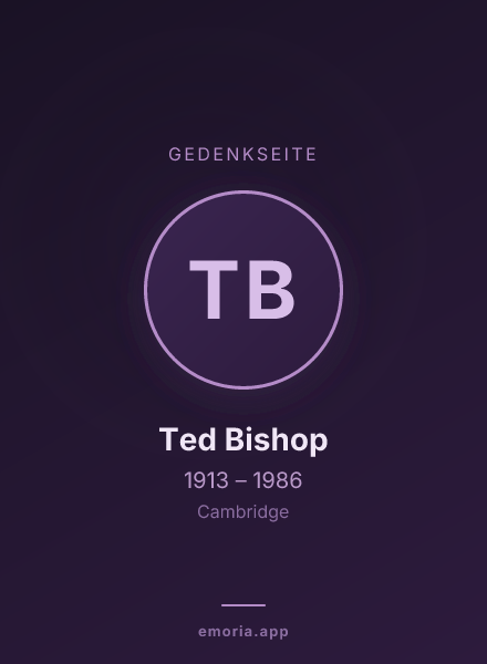 Gedenkportrait von Ted Bishop