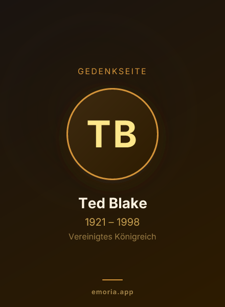 Gedenkportrait von Ted Blake