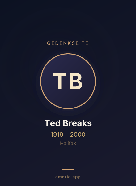 Gedenkportrait von Ted Breaks
