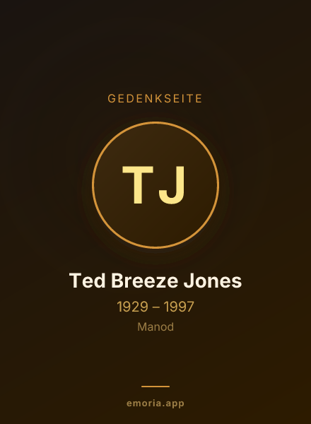 Gedenkportrait von Ted Breeze Jones