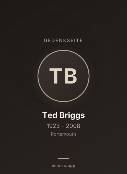 Gedenkportrait von Ted Briggs