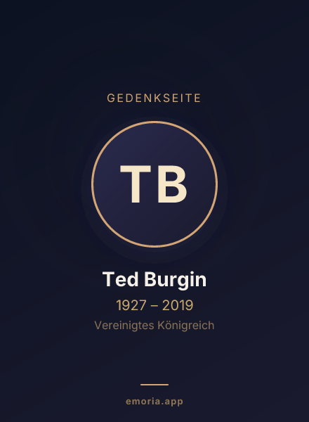 Gedenkportrait von Ted Burgin