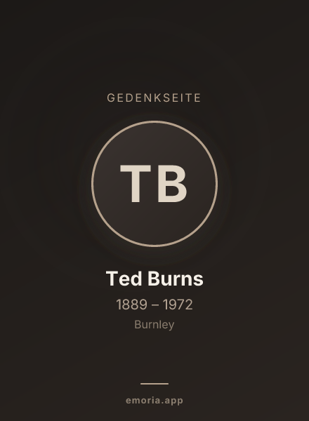 Gedenkportrait von Ted Burns
