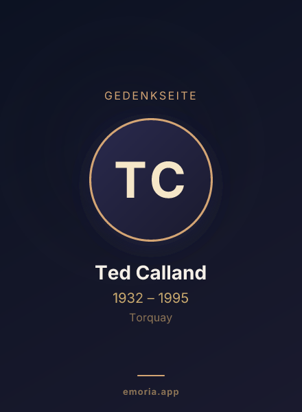 Gedenkportrait von Ted Calland
