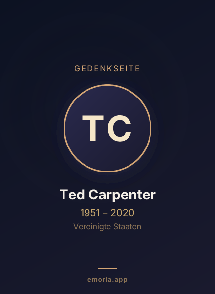 Gedenkportrait von Ted Carpenter