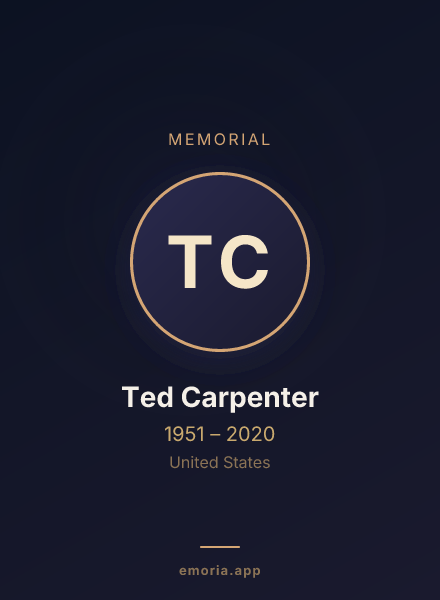Memorial portrait of Ted Carpenter