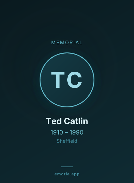 Memorial portrait of Ted Catlin