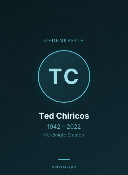 Gedenkportrait von Ted Chiricos