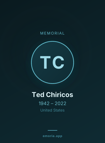 Memorial portrait of Ted Chiricos